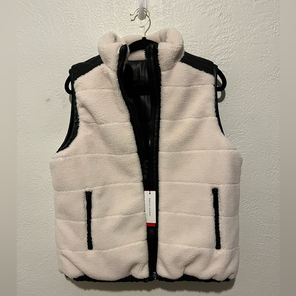 NWT Rebecca Minkoff Reversible Sherpa Vest